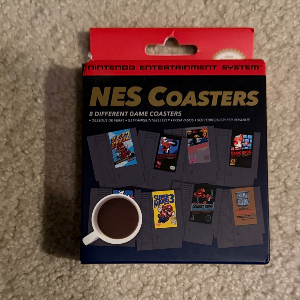NWT -NES Game Coasters Set- Nintendo